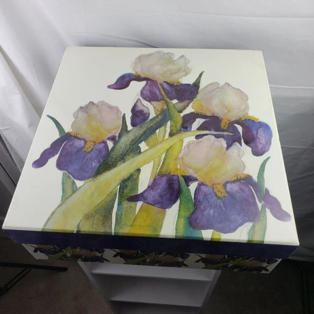 Family Choice Keepsake Box Stationery Gift Set Iris NWT